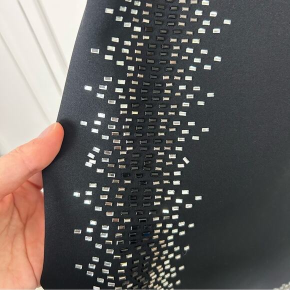 Calvin Klein Black Embellished Detail Sleeveless Dress Size 8 - Picture 10 of 13